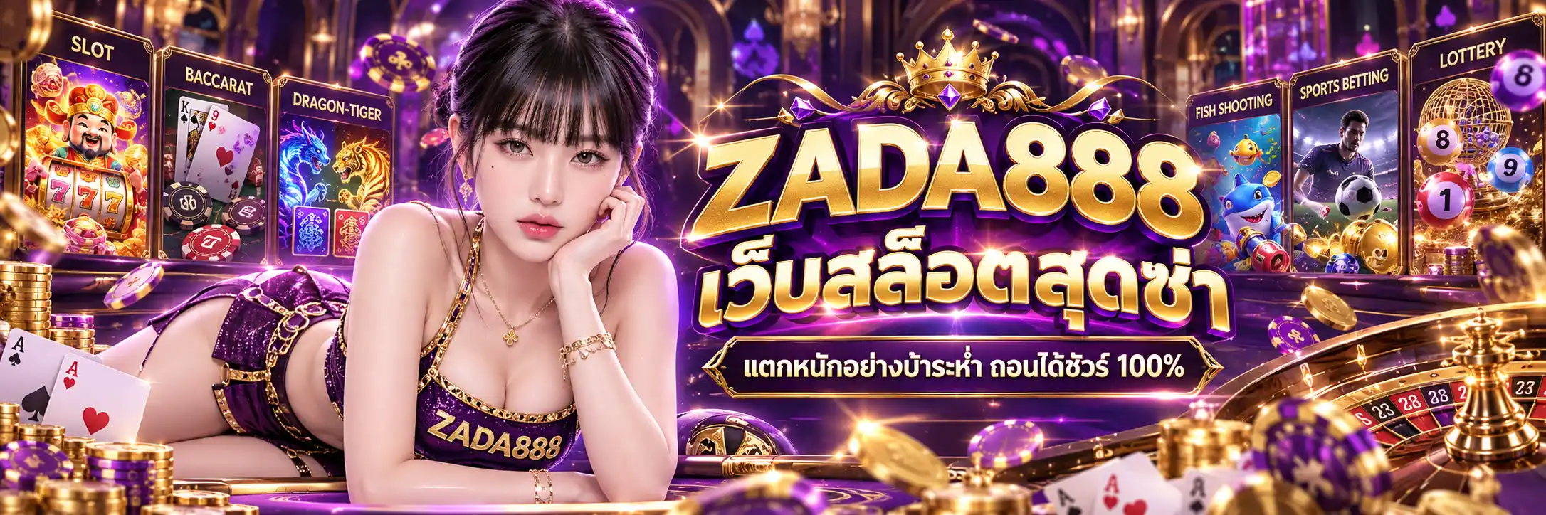 ZADA888 เว็บสล็อตสุดซ่า แตกหนักอย่างบ้าระห่ำ ถอนได้ชัวร์ 100% (คอม)